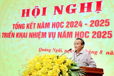 Hội nghị tổng kết năm học 2024-2025 và triển khai nhiệm vụ năm học 2025-2026 của tỉnh Quảng Ngãi