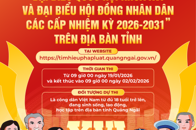 Cuộc thi trực tuyến “Tìm hiểu về bầu cử ĐBQH khóa XVI và đại biểu HĐND các cấp nhiệm kỳ 2026-2031”