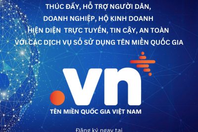 TRIỂN KHAI CHƯƠNG TRÌNH HỖ TRỢ HIỆN DIỆN TRỰC TUYẾN VỚI TÊN MIỀN QUỐC GIA “.VN”