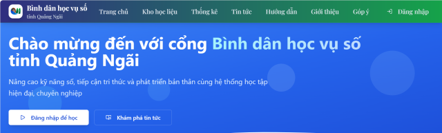 Bình dân học vụ số Tỉnh Quảng Ngãi