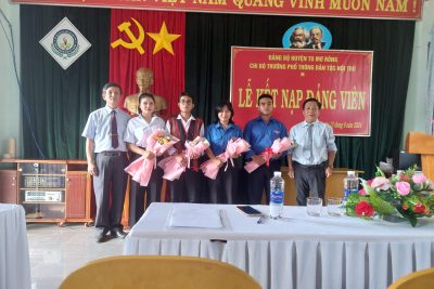 Lễ kết nạp Đảng viên cho học sinh tiêu biểu năm 2024