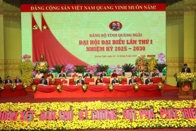Khai mạc Đại hội đại biểu Đảng bộ tỉnh Quảng Ngãi lần thứ I, nhiệm kỳ 2025 – 2030