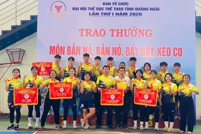 Hình ảnh học sinh tham gia ĐHTDTT Tỉnh Quảng Ngãi